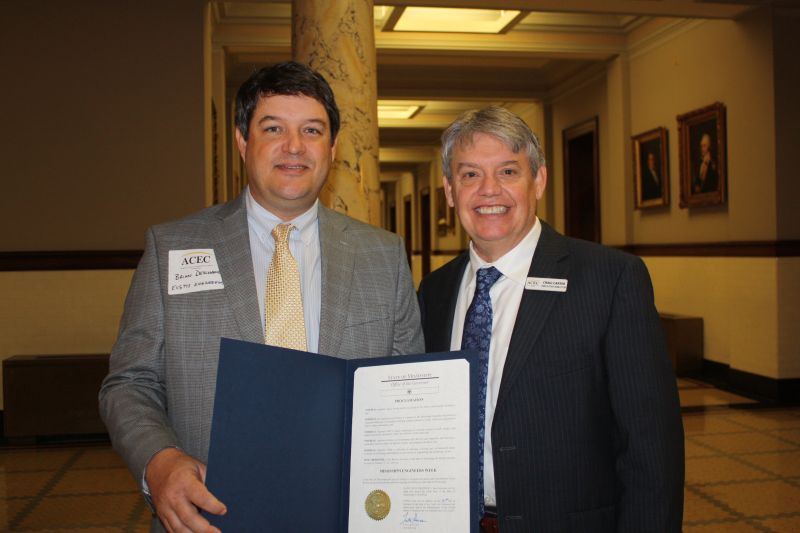 Brian Deschamp Advocates with ACEC at the Mississippi Legislature