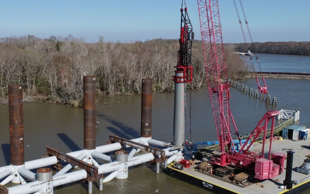 Bayou Chene Flood Control Structure – Pile Driver Magazine